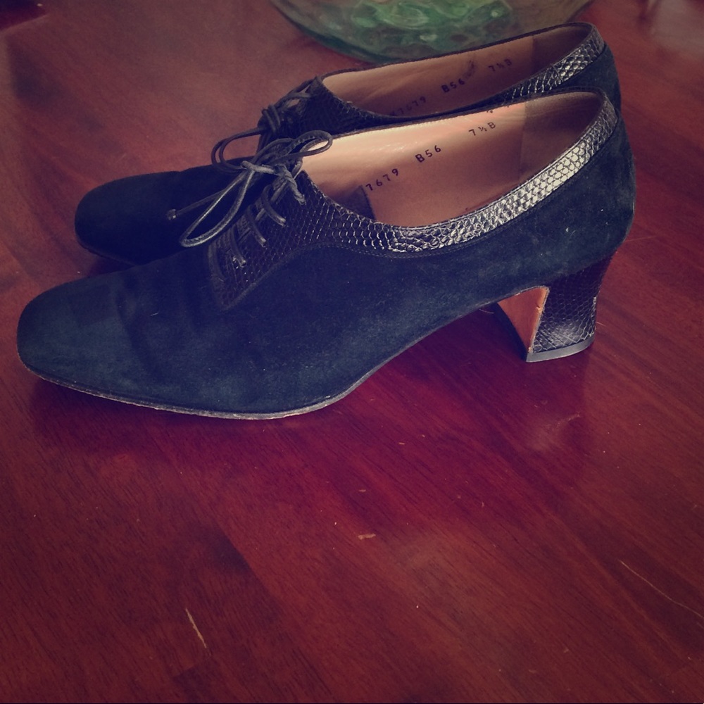Salvatore Ferragamo Lace Up Ankle Boots